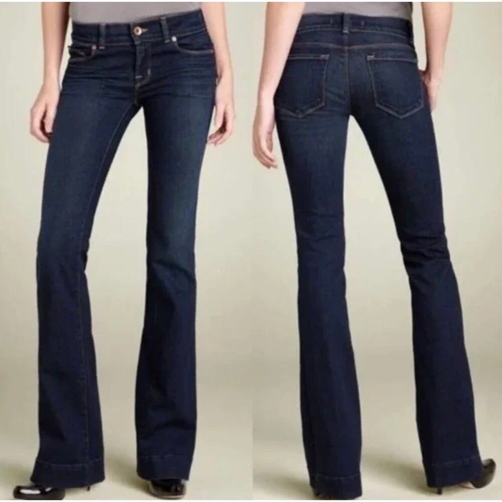 J Brand The Doll Super Flare Sz 29 Indigo Blue Dark Wash Stretch Jeans #1797